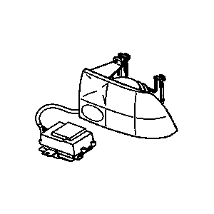 GM 19208060 Headlight Assembly (W/ Front Side Marker & Parking & Turn Signal Lamp)