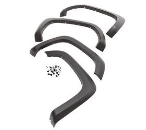 GM Front and Rear Grained Fender Flares in Gray 12498848