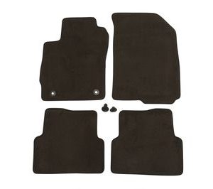 GM Front and Rear Carpet Floor Mats in Black with Retainers 94533141