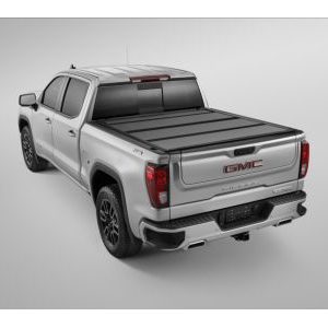 GM Long Bed Hard Folding Tonneau Cover in Matte Black by REV? 19433565