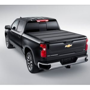 GM Long Bed Hard Folding Tonneau Cover in Matte Black by REV? 19433571