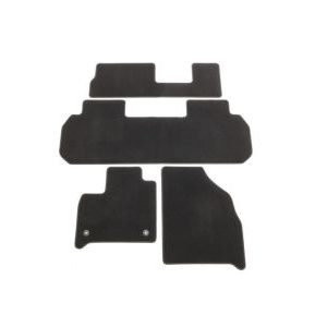 GM First-, Second- and Third-Row Carpeted Floor Mats in Jet Black (for models with Second-Row Bench Seat) 84332398
