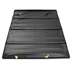 GM Short Box Soft Roll-Up Tonneau Cover in Black with Bowtie Logo 22894983