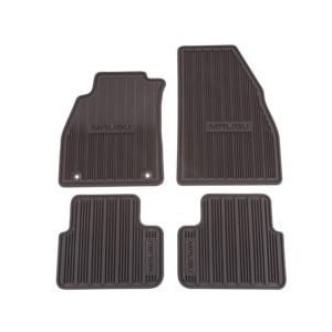 GM Front and Rear All-Weather Floor Mats in Cocoa 23234676