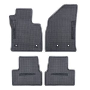 GM For this PN 23295572 First-and Second-Row Premium Carpeted Floor Mats in Dark Ash with Volt Script 23295572