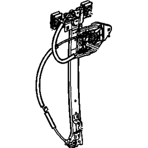 GM 19331462 Rear Driver Side Power Window Regulator (W/O Motor)
