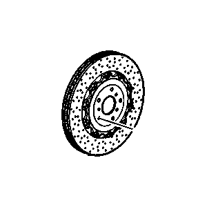GM 84488400 Rear Brake Rotor Assembly