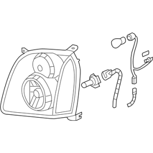 GM 19432940 HEADLAMP ASM,(W/FRT SI MKR & PARK & T/SIG LP) <see bfo></see>