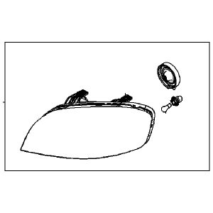 GM 96650526 Capsule / Headlamp / Fog Lamp Headlamp
