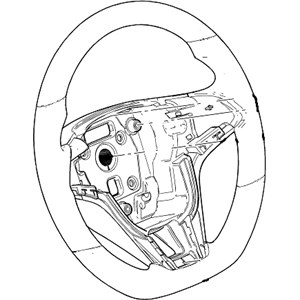GM 94516459 Steering Wheel Assembly *Black