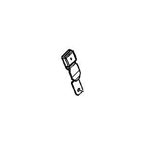 GM 19300350 Rear Seat Belt Kit #2 (Buckle Side) *Pewter