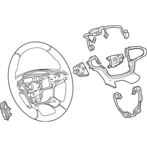 GM 85106467 WHEEL ASM-STRG *BLACK