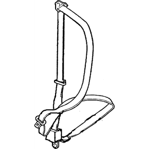 GM 19303305 Belt Kit,Passenger Seat (Retractor Side) *Orange *Orange