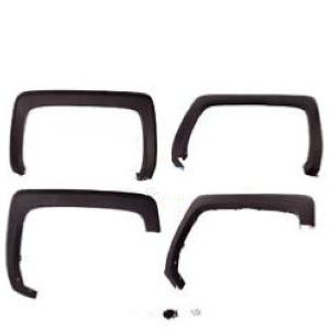 GM Smooth Front and Rear Fender Flare Set in Black 84007564