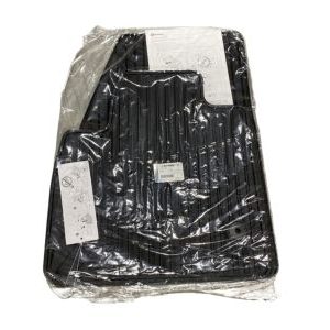 GM First-Row Premium All-Weather Floor Mats in Black with Chevrolet Script 84148087