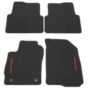 GM Front and Rear Premium Carpeted Floor Mats in Black 95332034