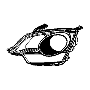 GM 22886834 Headlamp Assembly, (W/ Parking & Turn Signal Lamp) *W/Chrome Bez