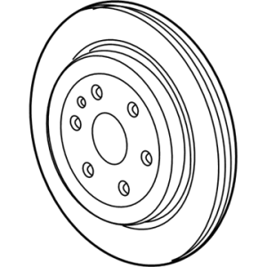 GM 13516726 Rear Brake Rotor (Coated)