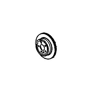 GM 20792027 Rear Brake Rotor