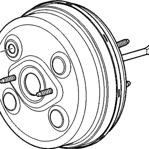 GM 25801713 Power Brake Booster Assembly (Vacuum) (Service)
